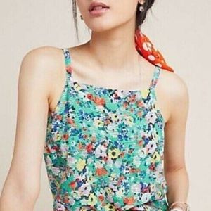 MAEVE by Anthropologie Quinn Floral
Textured Boho Cami Tank Top Size 4